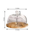 Glass Cloche Bell Jar Display Dome cover